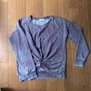 Soft Front Tie Knot Sweater